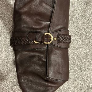 Brown banana republic clutch